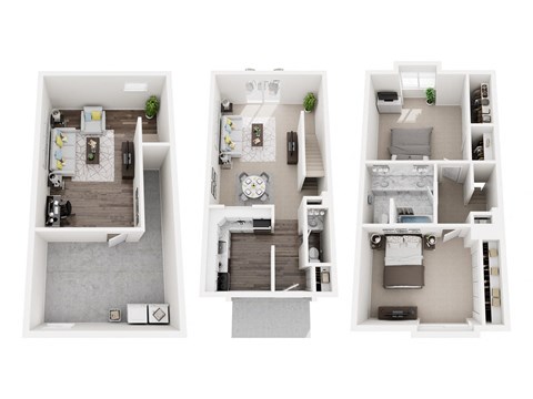 Floor plan for 2 beds, 1 bath, 1012 sqft